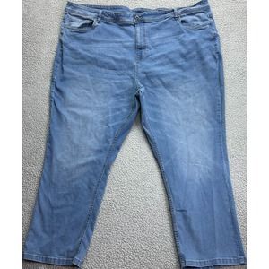 New York & Company Jeans Womens 50x30 Blue Denim High Rise Perfect Athletic Fit